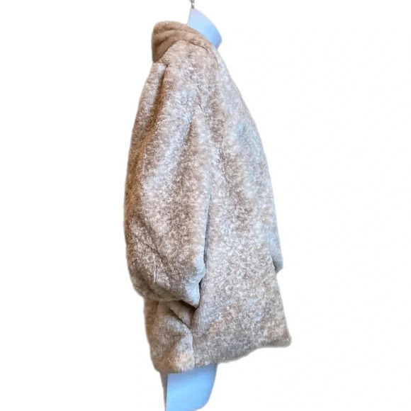 Soft faux fur cardigan jacket, Bb Dakota, size L, Lined, Worn 2x! - Picture 5 of 10